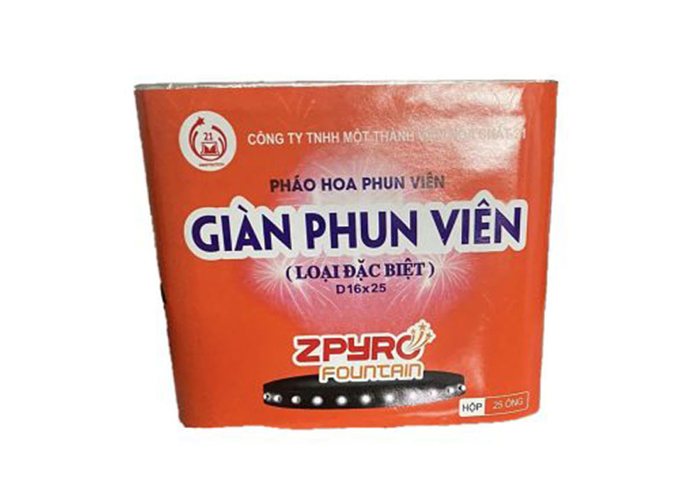 Giàn Phun Viên ( Loại Đặc Biệt ) - Giàn 25 Ống - Pháo Hoa Bộ Quốc Phòng 2026