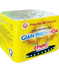 GIÀN PHUN HOA VÀNG - Giàn 25 Ống - Pháo Hoa Bộ Công An 2026