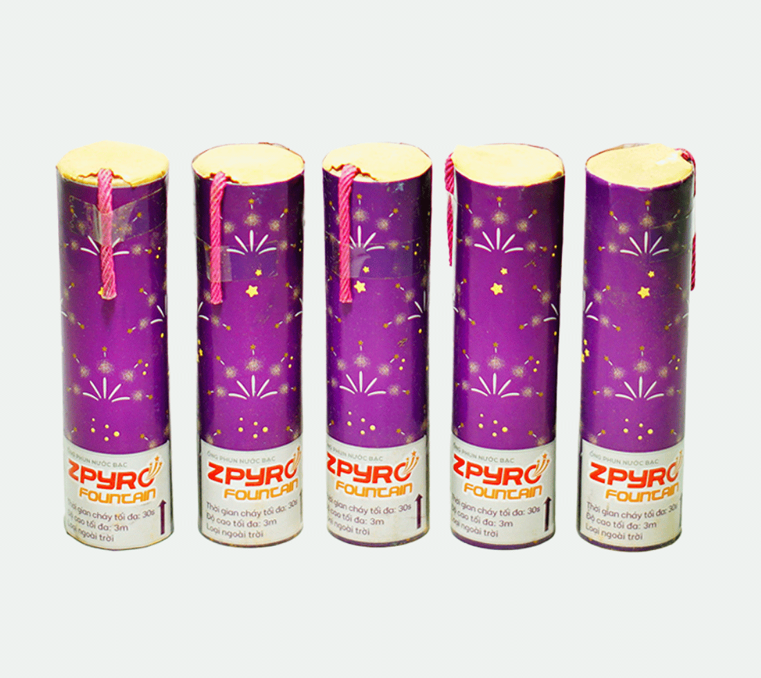 Ống Phun Nước Bạc Bông Lúc Z121 - Pháo Hoa Bộ Quốc Phòng