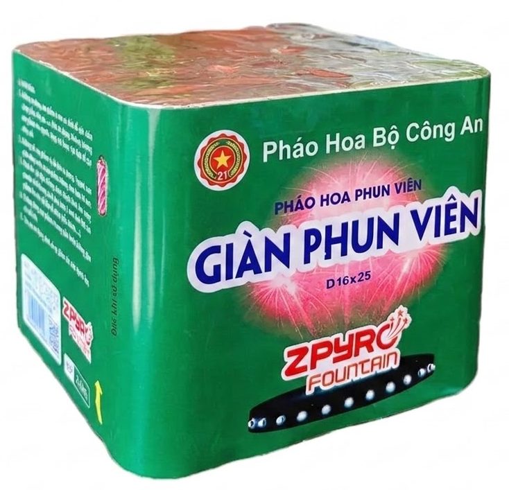 GIÀN PHUN VIÊN - Giàn 25 Ống - Pháo Hoa Bộ Công An 2026